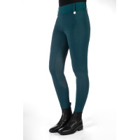 Leggings Lauria Garrelli Livigno con fondo intero in silicone Verde scuro Leggings Lauria Garrelli Livigno con fondo intero in silicone Verde scuro