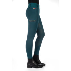 Leggings Lauria Garrelli Livigno con fondo intero in silicone Verde scuro Leggings Lauria Garrelli Livigno con fondo intero in silicone Verde scuro