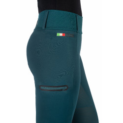 Leggings Lauria Garrelli Livigno con fondo intero in silicone Verde scuro Leggings Lauria Garrelli Livigno con fondo intero in silicone Verde scuro