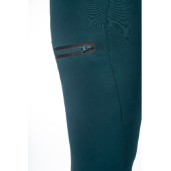 Leggings Lauria Garrelli Livigno con fondo intero in silicone Verde scuro Leggings Lauria Garrelli Livigno con fondo intero in silicone Verde scuro