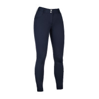 Pantaloni HKM Ari a vita media con rinforzi in silicone Blu scuro