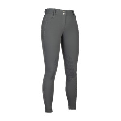 Pantaloni HKM Ari a vita media con rinforzi in silicone Grigio