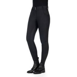 Pantaloni HKM Ari a vita media con fondo intero in silicone Nero Pantaloni HKM Ari a vita media con fondo intero in silicone Nero