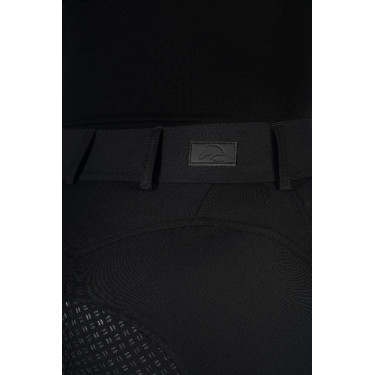 Pantaloni HKM Ari a vita media con fondo intero in silicone Nero Pantaloni HKM Ari a vita media con fondo intero in silicone Nero