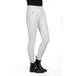 Pantaloni HKM Lia a vita alta con grip in silicone a tutta lunghezza Bianco Pantaloni HKM Lia a vita alta con grip in silicone a tutta lunghezza Bianco