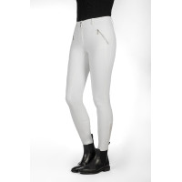 Pantaloni HKM Lia a vita alta con grip in silicone a tutta lunghezza Bianco Pantaloni HKM Lia a vita alta con grip in silicone a tutta lunghezza Bianco