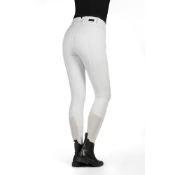 Pantaloni HKM Lia a vita alta con grip in silicone a tutta lunghezza Bianco Pantaloni HKM Lia a vita alta con grip in silicone a tutta lunghezza Bianco