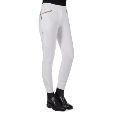Pantaloni Lauria Garrelli Livigno Sportivi fondello 1/1 in silicone Bianco