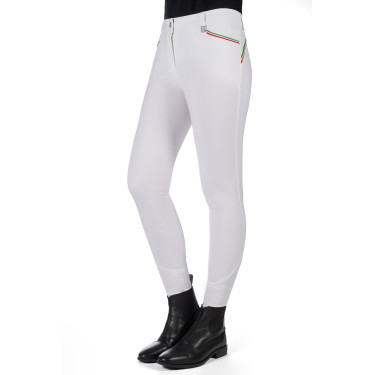 Pantaloni Lauria Garrelli Livigno Sportivi fondello 1/1 in silicone Bianco