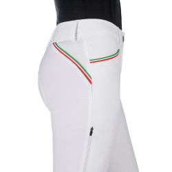 Pantaloni Lauria Garrelli Livigno Sportivi fondello 1/1 in silicone Bianco
