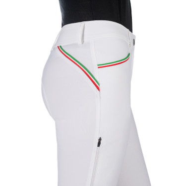Pantaloni Lauria Garrelli Livigno Sportivi fondello 1/1 in silicone Bianco