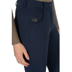 Pantaloni riscaldati HKM Comfort Style 1/1 in silicone Blu scuro Pantaloni riscaldati HKM Comfort Style 1/1 in silicone Blu scuro