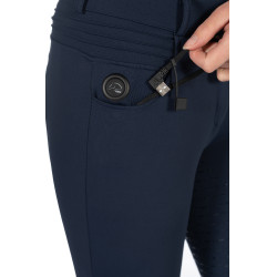 Pantaloni riscaldati HKM Comfort Style 1/1 in silicone Blu scuro Pantaloni riscaldati HKM Comfort Style 1/1 in silicone Blu scuro