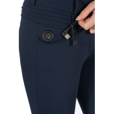 Pantaloni riscaldati HKM Comfort Style 1/1 in silicone Blu scuro Pantaloni riscaldati HKM Comfort Style 1/1 in silicone Blu scuro