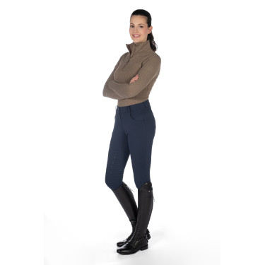 Pantaloni riscaldati HKM Comfort Style 1/1 in silicone Blu scuro Pantaloni riscaldati HKM Comfort Style 1/1 in silicone Blu scuro