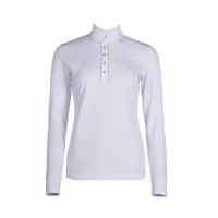 Polo da concorso HKM Emilia Bianco Polo da concorso HKM Emilia Bianco