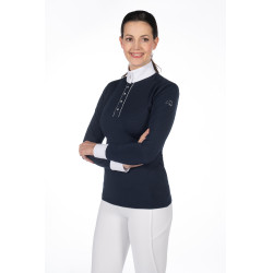 Polo da concorso HKM Emilia Blu scuro Polo da concorso HKM Emilia Blu scuro