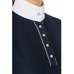 Polo da concorso HKM Emilia Blu scuro Polo da concorso HKM Emilia Blu scuro