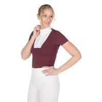 Polo da concorso HKM Virginia a maniche corte Talpa Marrone Polo da concorso HKM Virginia a maniche corte Talpa Marrone