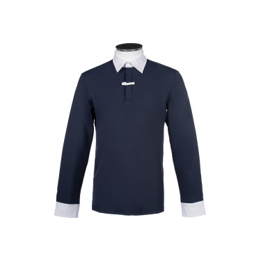 Polo da concorso uomo HKM Davie Blu scuro