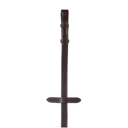 Redini in cuoio HKM rivestimento in gomma Sophie Marrone