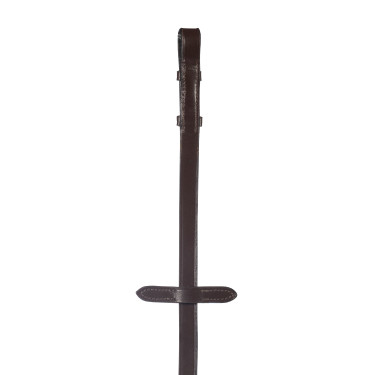 Redini in cuoio HKM rivestimento in gomma Sophie Marrone