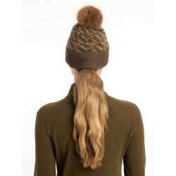 Cappello LeMieux LM con pompon Alpina Marrone Cappello LeMieux LM con pompon Alpina Marrone