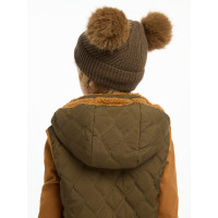 Berretto Mini LeMieux Clara lavorato a maglia Alpina Marrone