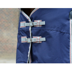 Coperta Weatherbeeta ComFiTec Essential Combo 220 g Blu navy / argento / rosso Coperta Weatherbeeta ComFiTec Essential Combo 220 g Blu navy / argento / rosso