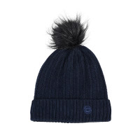 Bonnet Dublin en tricot cotelé Encre