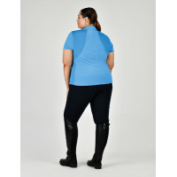 Polo Dublin maniche corte Tabby Curve Blu costiero Polo Dublin maniche corte Tabby Curve Blu costiero