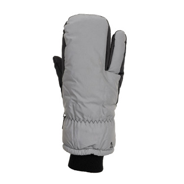 Moffole a 3 dita riflettenti Horze Argento riflettente