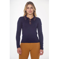 Polo Harcour Popi a maniche lunghe da donna Marina Blu marino Polo Harcour Popi a maniche lunghe da donna Marina Blu marino