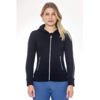 Felpa con zip Harcour Sworm donna Nero