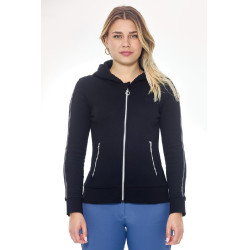 Felpa con zip Harcour Sworm donna Nero