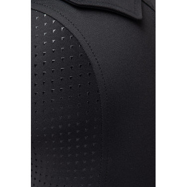 Leggings termici ibridi Horze Anya full grip Caviale nero