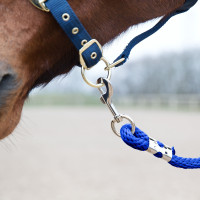Longe Horze Supreme, moschettone Blu reale