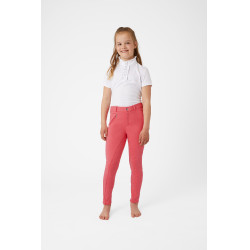 Pantaloni Horze Active da bambino con fondo in silicone Rosa