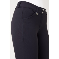 Pantaloni Horze Grand Prix con grip in silicone da donna Blu scuro