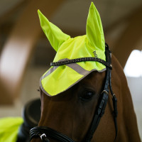 Cuffia antimosche riflettente Horze Giallo Cuffia antimosche riflettente Horze Giallo
