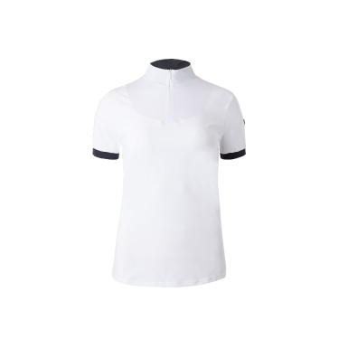 Polo tecnico da donna Horze Taylor Bianco