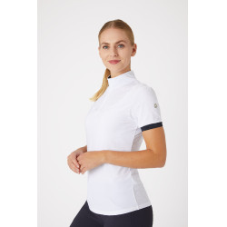 Polo tecnico da donna Horze Taylor Bianco