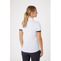 Polo tecnico da donna Horze Taylor Bianco