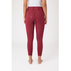 Pantaloni termici Grand Prix Horze con fondo in silicone per donna Rosso profondo
