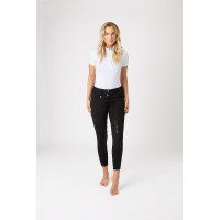 Pantalon Thermo Grand Prix Horze avec fond peau silicone femme Bleu marine foncé