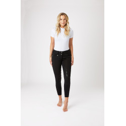 Pantaloni termici Grand Prix Horze con fondo in silicone per donna Nero