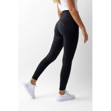Leggings a vita alta con fondo in silicone integrale Gillian Horze donna Nero