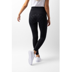 Leggings a vita alta con fondo in silicone integrale Gillian Horze donna Nero