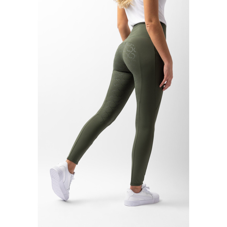 Leggings a vita alta con fondo in silicone integrale Gillian Horze donna Leggings a vita alta con fondo in silicone integrale Gillian Horze donna