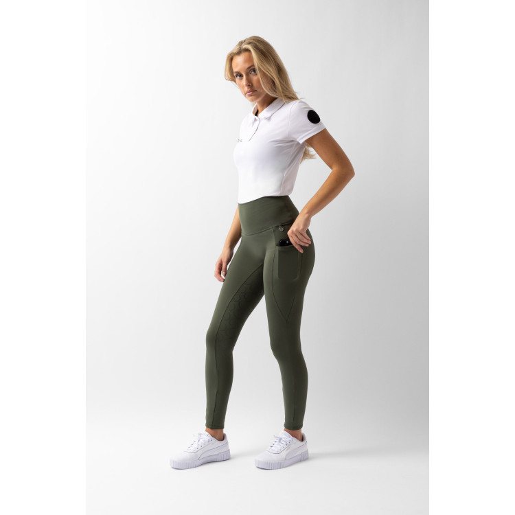 Leggings a vita alta con fondo in silicone integrale Gillian Horze donna Leggings a vita alta con fondo in silicone integrale Gillian Horze donna
